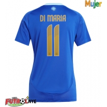 Camiseta Argentina Angel Di Maria #11 Visitante Equipación para mujer Copa America 2024 manga corta